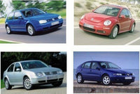 SPRINT04006 , Volkswagen Golf IV 3/5 porte e SW dal 1998-2003, Volkswagen New Beetle Coupè e Cabriolet dal 1998-2011, Volkswagen Bora Berlina e Station Wagon dal 1998-2011, Seat Leon I 3/5 porte dal 1999-2005, (4 Fix AV2) + SACCHETTO OVAL