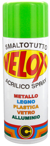 6pz velox spray acrilico verde giallo ral 6018 cod:ferx.16336