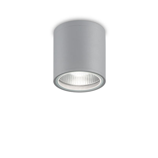 Plafoniera Moderna Gun Alluminio Grigio 1 Luce Gu10