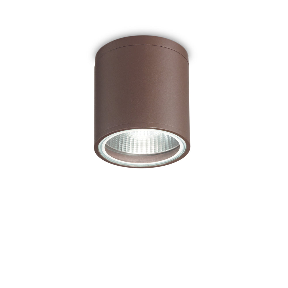 Plafoniera Moderna Gun Alluminio Coffee 1 Luce Gu10