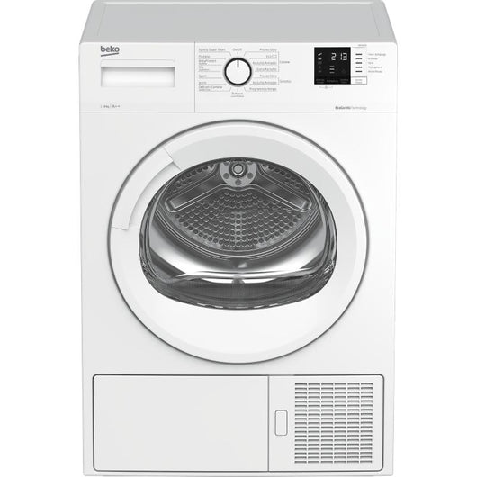 Beko drx823n asciugatrice a pompa di calore classe energetica a++ capacita` di carico 8 kg 15 programmi ecogentle cestello aquawave