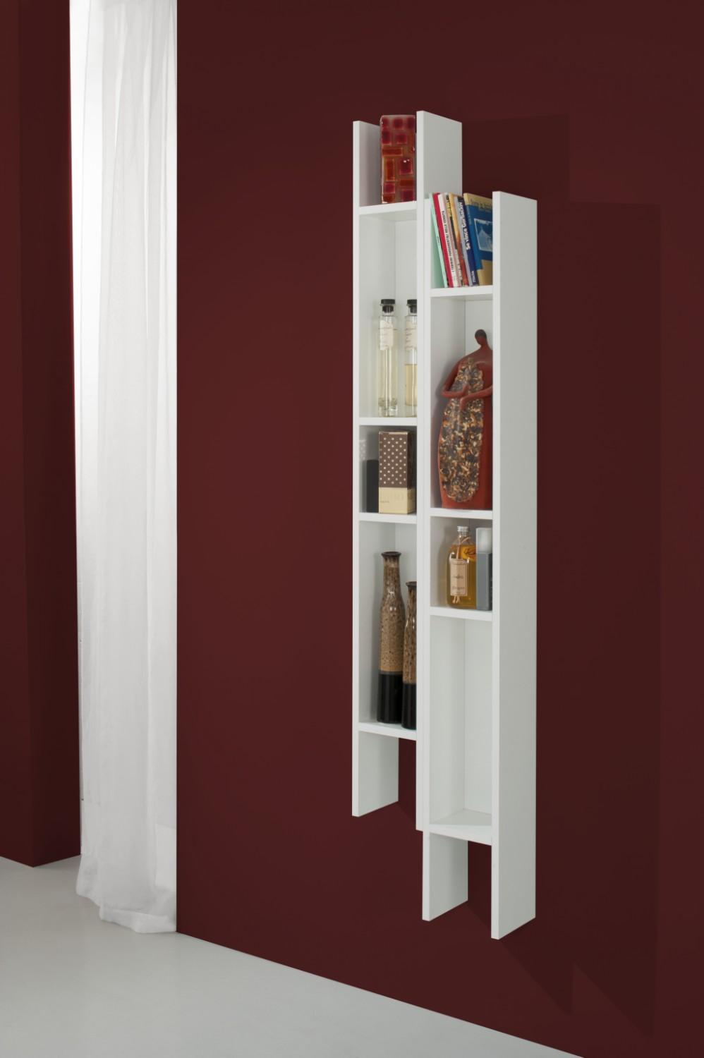 Libreria 4 Ripiani in Melaminico 19,6x18x160cm TFT Sc Bianca