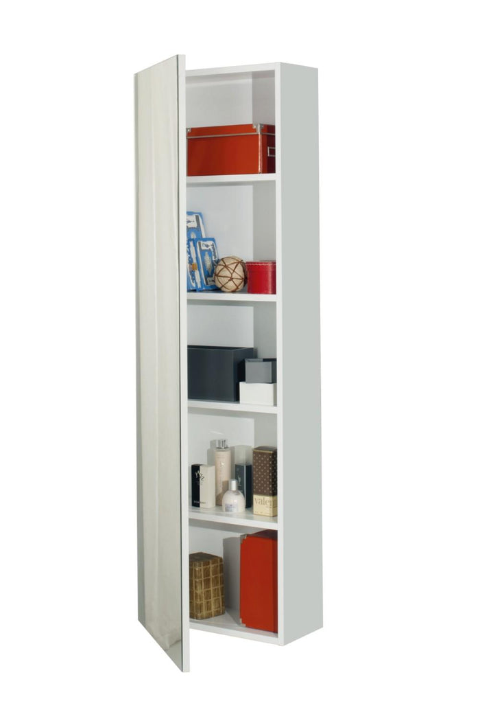 Scarpiera Libreria 5 Ripiani in Melaminico 52,5x23x160cm TFT Sc Bianca Specchio