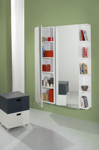 Scarpiera Libreria 5 Ripiani in Melaminico 52,5x23x160cm TFT Sc Bianca Specchio