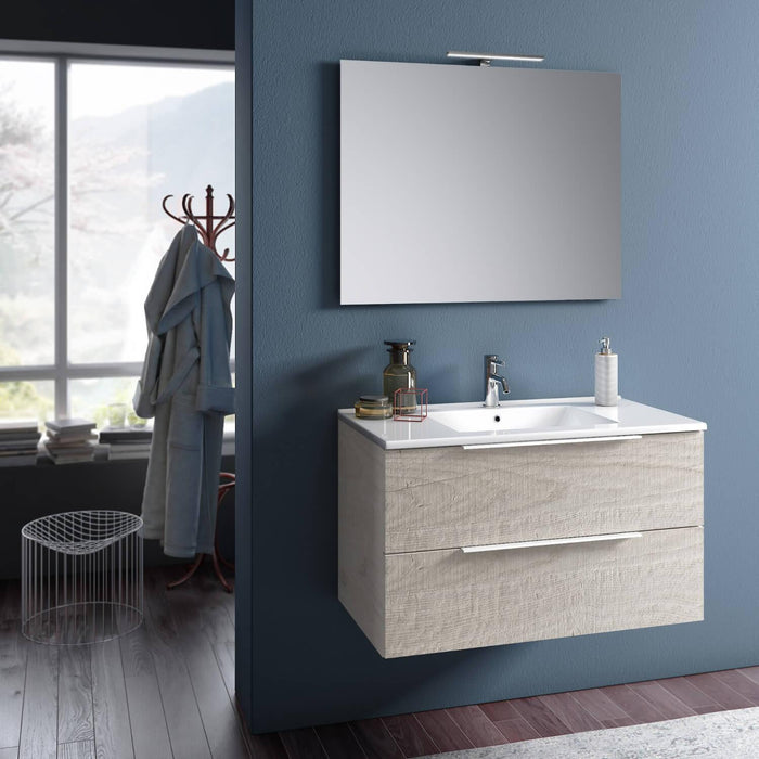 Mobile Bagno Sospeso 81cm TFT Luna Sherwood Naturale