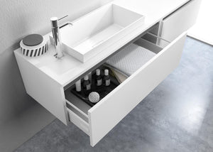 Mobile Bagno Sospeso 170cm TFT Ibiza Bianco Specchio