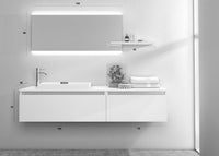 Mobile Bagno Sospeso 170cm TFT Ibiza Bianco Specchio