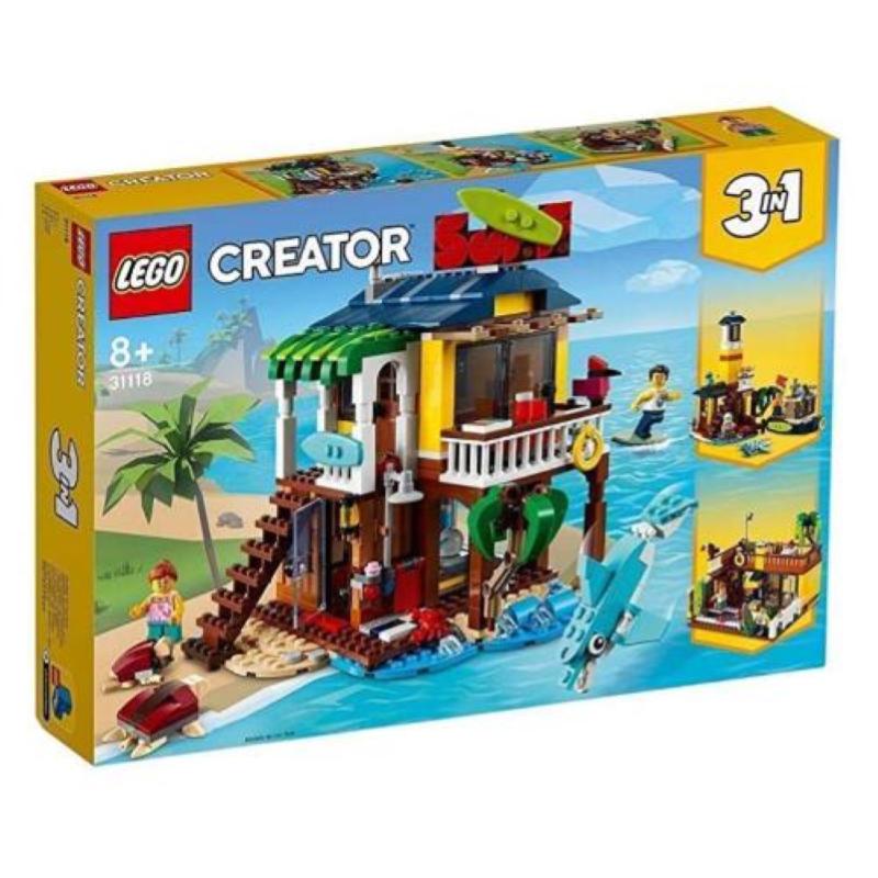 Lego creator surfer beach house