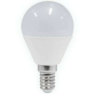 10pz led sfera w7,0 e14 800lm 3000k calda 165