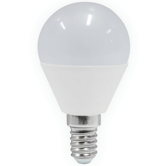 10pz led sfera w7,0 e14 800lm 3000k calda 165