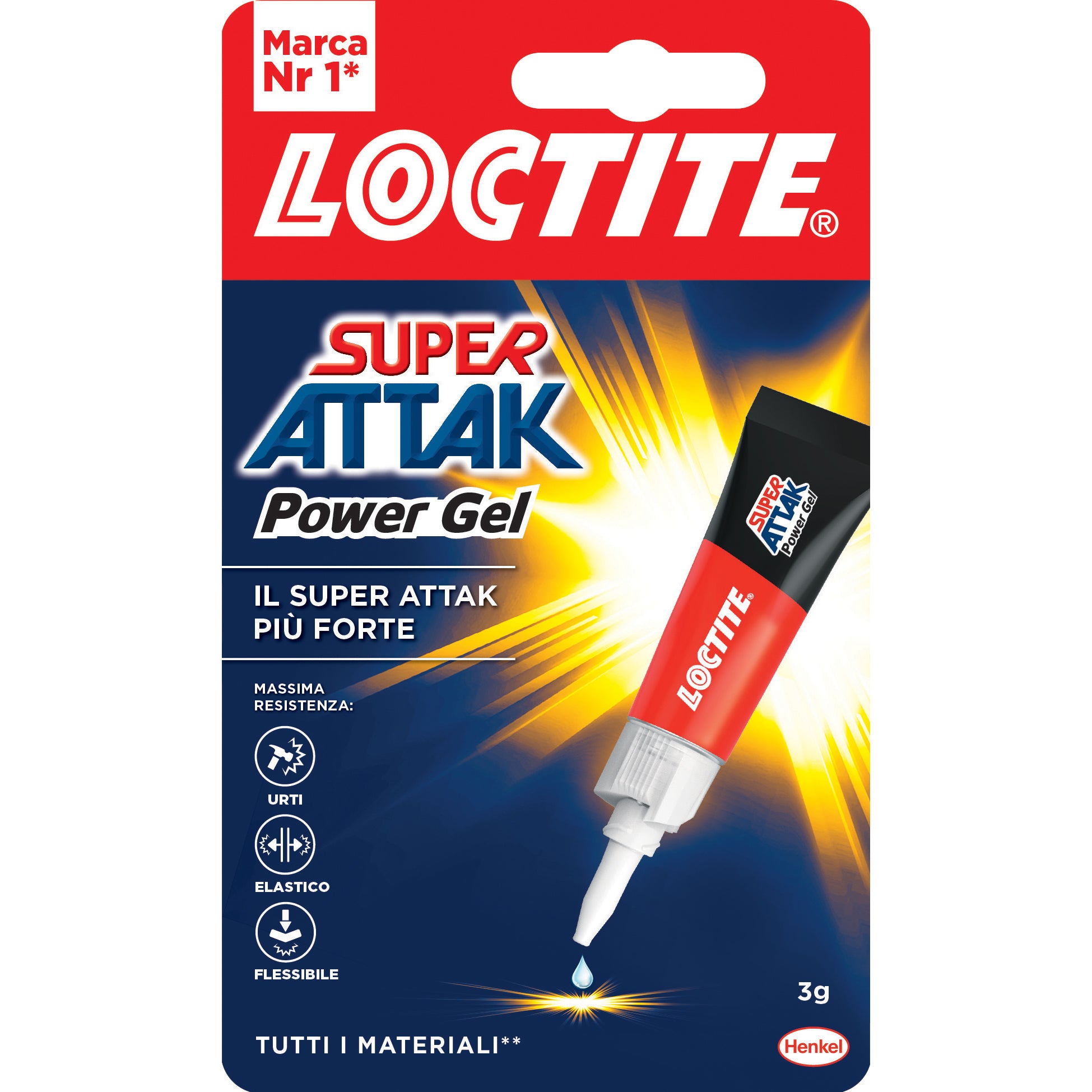 ADESIVO ATTAK POWER GEL GR.3 HENKEL ITALIA PZ 24,0