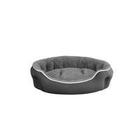 Cuccia Imbottita per Cani e Gatti 59x53x18cm in Poliestere Coccole Grigio