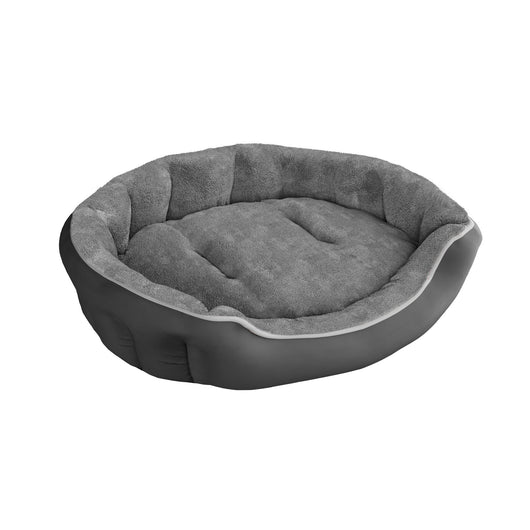 Cuccia Imbottita per Cani e Gatti 75x65x20cm in Poliestere Coccole Grigio