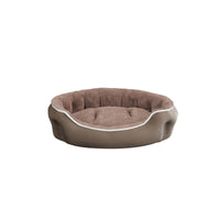 Cuccia Imbottita per Cani e Gatti 59x53x18cm in Poliestere Coccole Beige