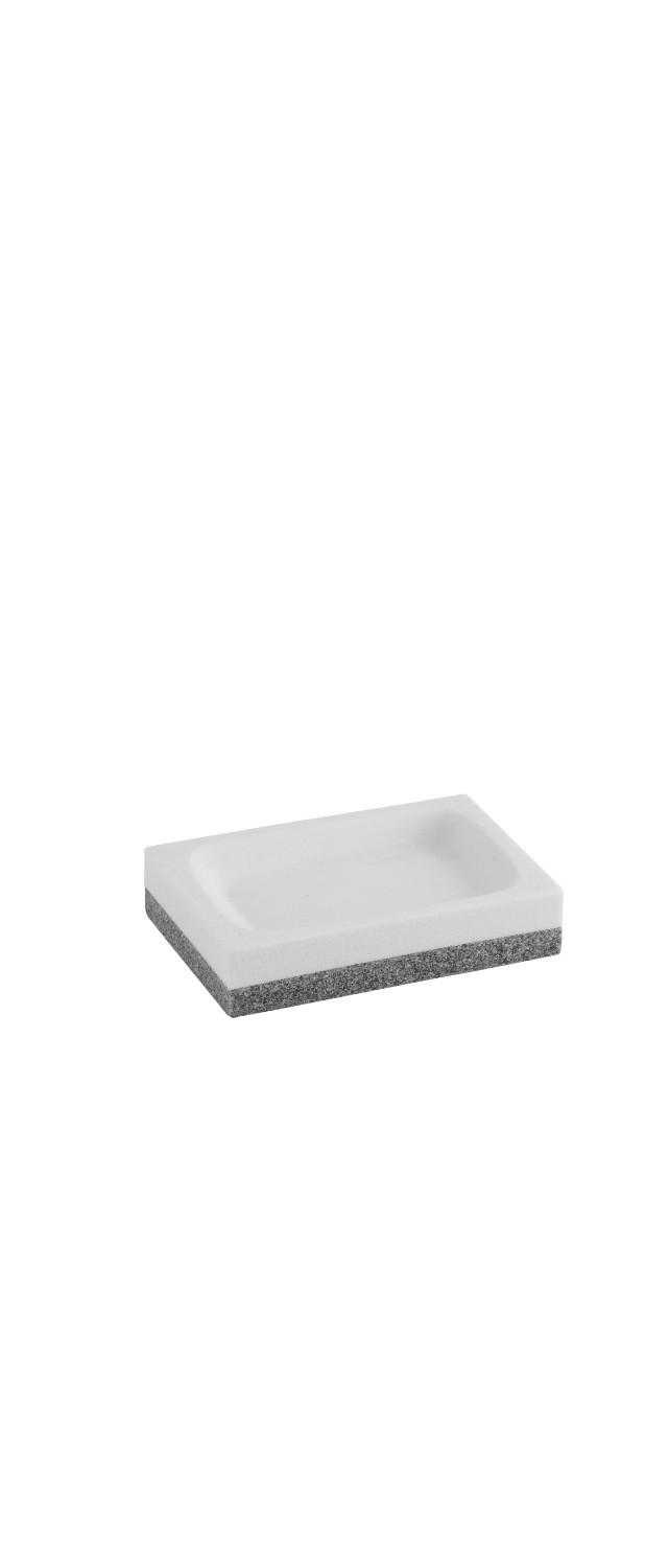 Set 4 Accessori da Bagno in Resina TFT Saada Bianco e Grigio