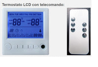 Cronotermostato Termostato Digitale da Parete con Telecomando Sined  Bianco