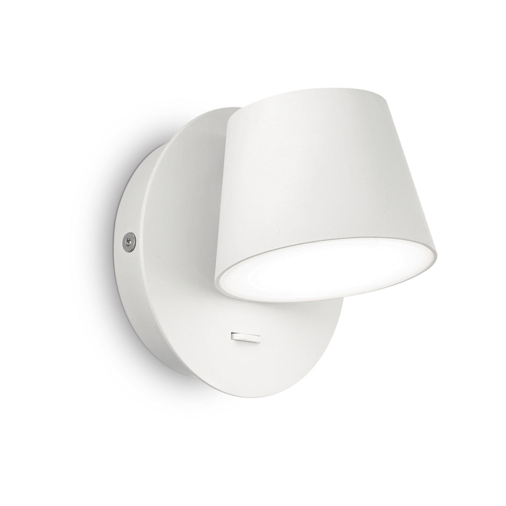 Applique Moderna Gim Alluminio Bianco Led 6W 3000K Luce Calda