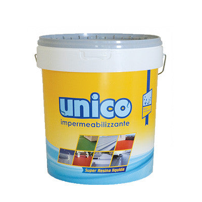 Unico 18-Guaina Liquida Impermeabilizzante Monocomponente A Base Acqua Per Rivestimenti Protettivi Colore Grigio 18Kg-Icobit