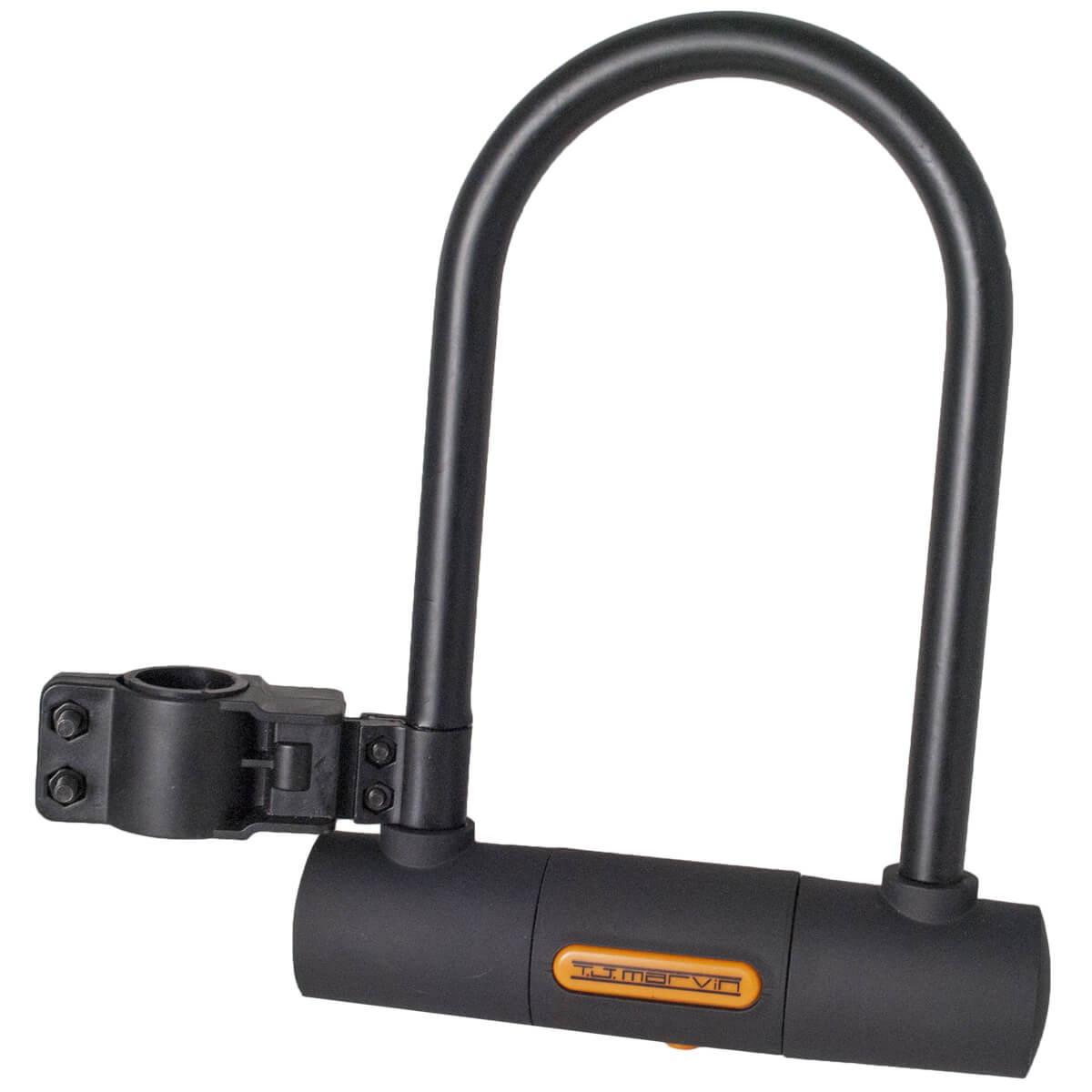 Lucchetto ad Arco in Acciaio Rivestito in PVC Ø 15 mm per Moto Scooter T.J. Marvin Z040 Nero