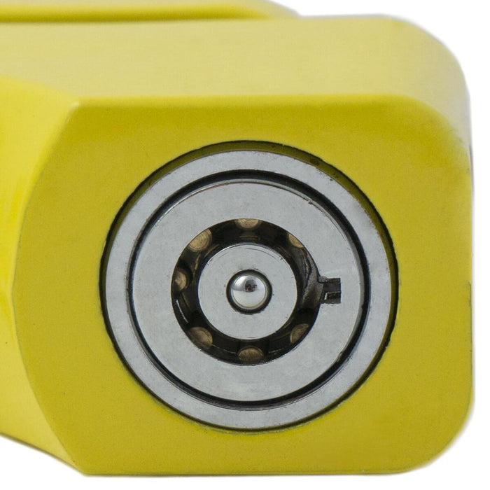 Lucchetto Bloccadisco in Acciaio Perno Ø 10 mm per Moto Scooter T.J. Marvin Z05B Giallo