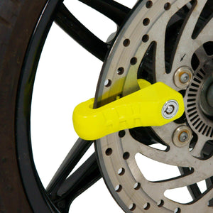 Lucchetto Bloccadisco in Acciaio Perno Ø 10 mm per Moto Scooter T.J. Marvin Z05B Giallo