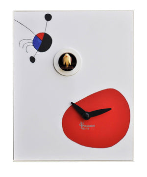 Orologio a Cucù da Parete 16,5x20x10cm Pirondini Italia D'Apres Mirò