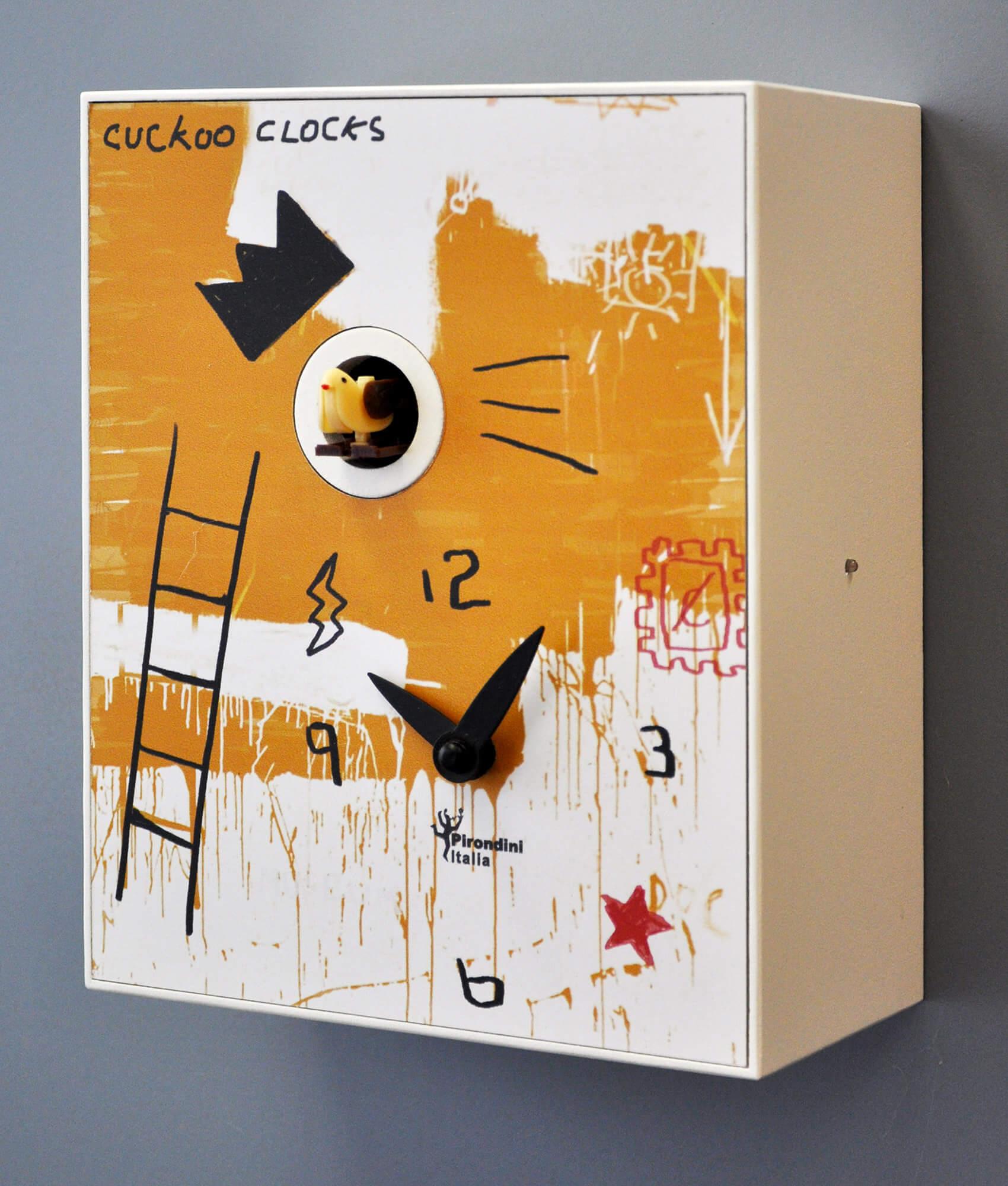 Orologio a Cucù da Parete 16,5x20x10cm Pirondini Italia D'Apres Basquiat