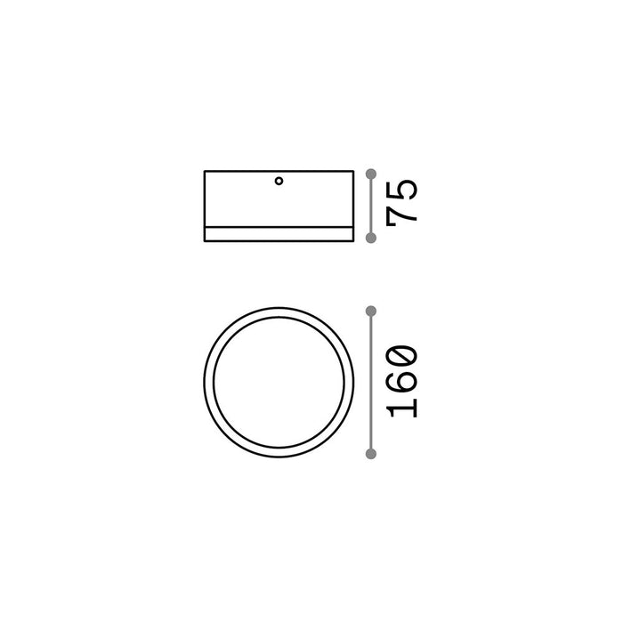 Plafoniera Moderna Urano Alluminio-Materie Plastiche Bianco 1 Luce Gx53 Big