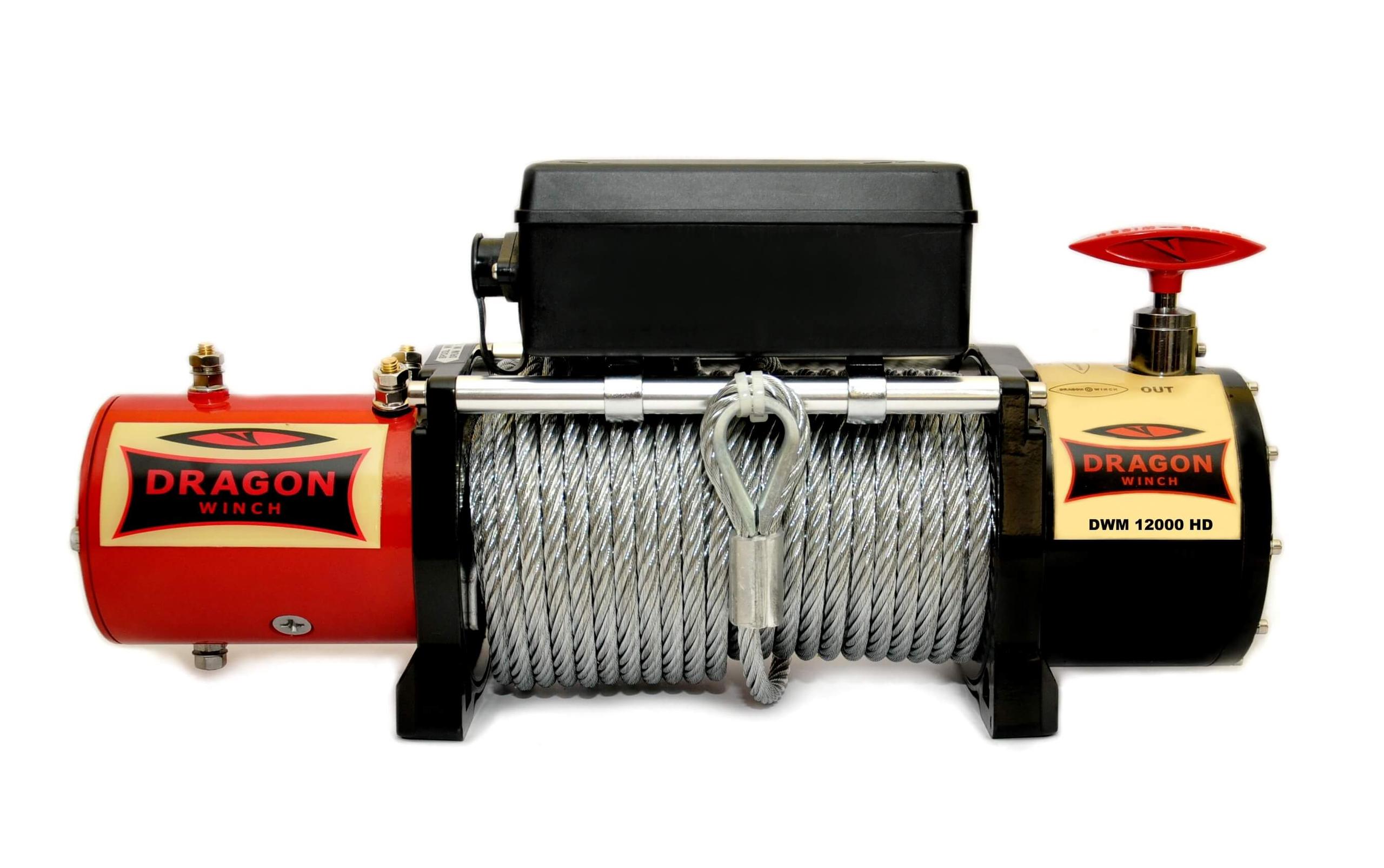 Verricello Elettrico 6,8hp 24V per Fuoristrada Dragon Winch Maverick DWM 12000 HD