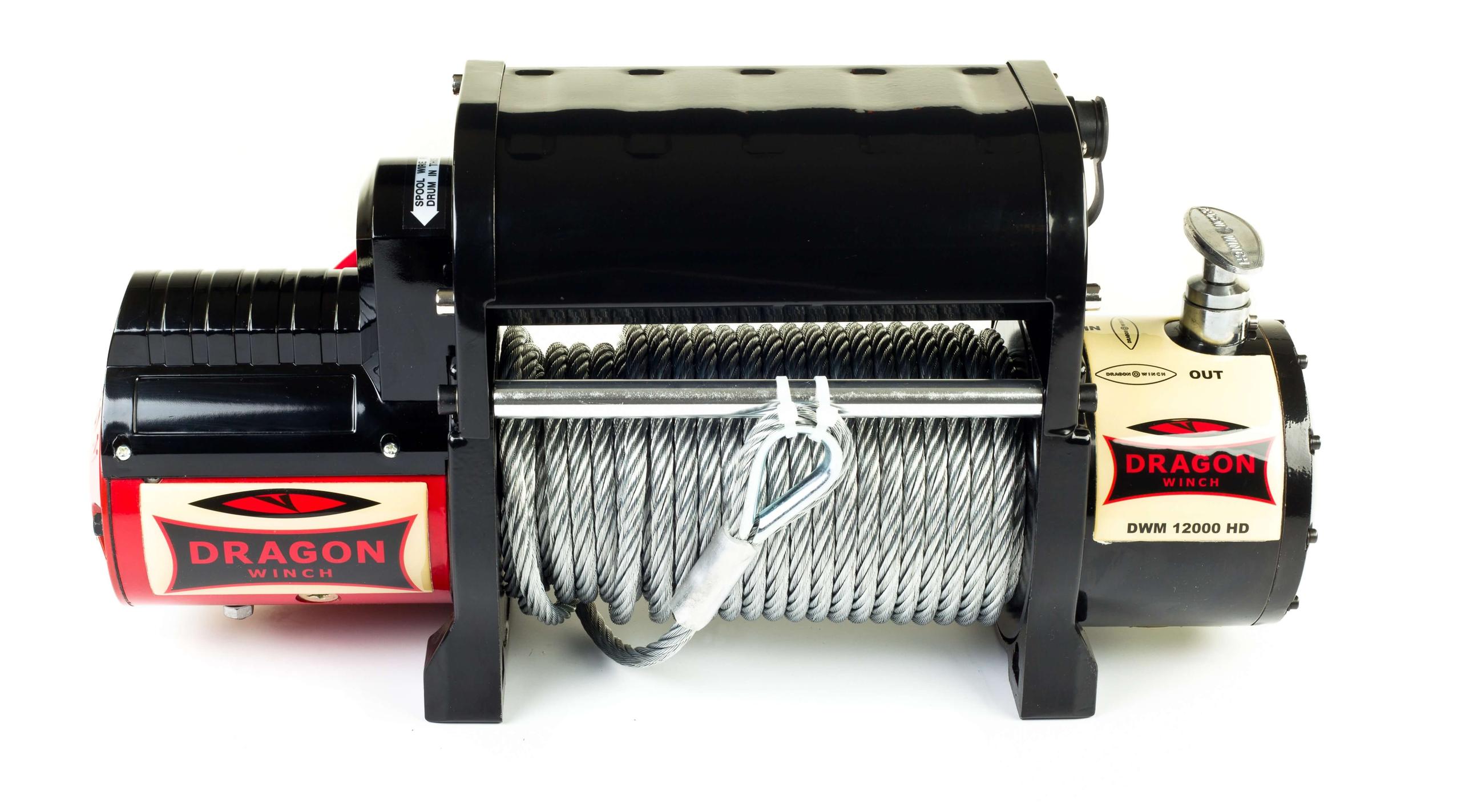 Verricello Elettrico 6,8hp 24V per Fuoristrada Dragon Winch Maverick DWM 12000 HD