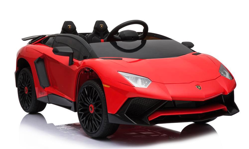 Macchina Elettrica per Bambini 12V con Licenza Lamborghini Aventador Roadster SV Rossa