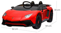 Macchina Elettrica per Bambini 12V con Licenza Lamborghini Aventador Roadster SV Rossa