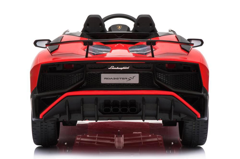 Macchina Elettrica per Bambini 12V con Licenza Lamborghini Aventador Roadster SV Rossa