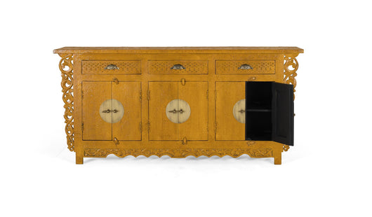 Credenza con 6 ante e 3 cassetti in legno di mango