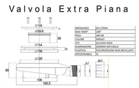 Piatto Doccia in Pietra 70x130 cm Bonussi Ardesia Stone Central Bianco