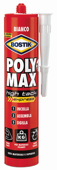 bostik polymax cartuccia high tack express bianco gr.440 16943