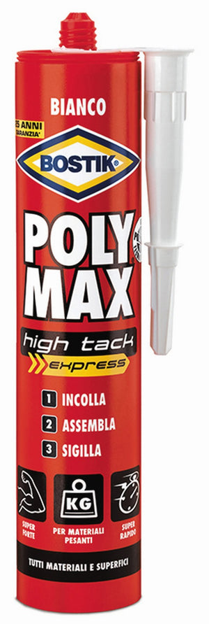 bostik polymax cartuccia high tack express bianco gr.440 16943