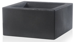 Vaso 50x50x20cm in Resina Tulli Schio Cubo Basso Essential 50 Antracite