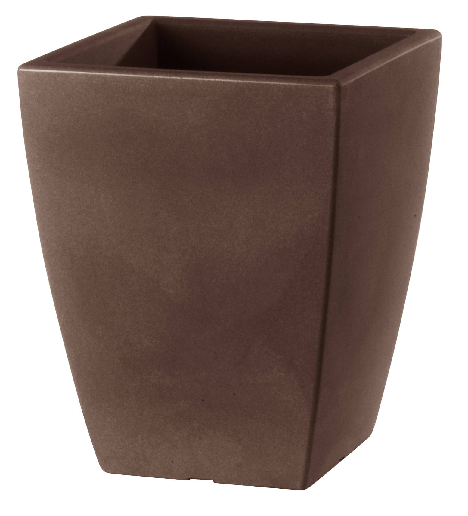 Vaso 29x29x36cm in Resina Tulli Quadro Veneto Essential 35 Bronzo