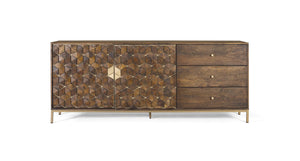 Credenza in legno di mango e metallo