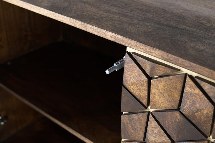 Credenza in legno di mango e metallo