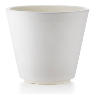 Vaso Ø33x28cm in Resina Tulli Ribeira Essential 35 Bianco