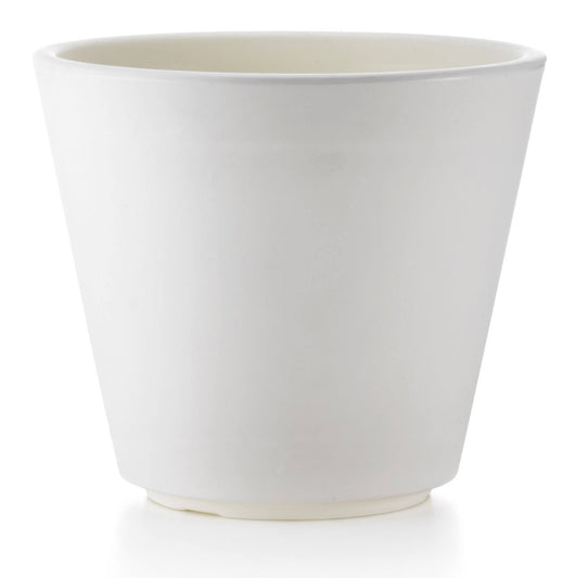 Vaso Ø38x33cm in Resina Tulli Ribeira Essential 40 Bianco