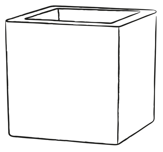 Vaso 25x25x25cm in Resina Tulli Schio Cubo Essential 25 Antracite