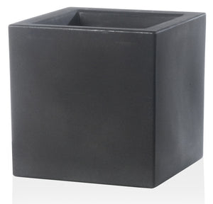 Vaso 40x40x40cm in Resina Tulli Schio Cubo Essential 40 Antracite