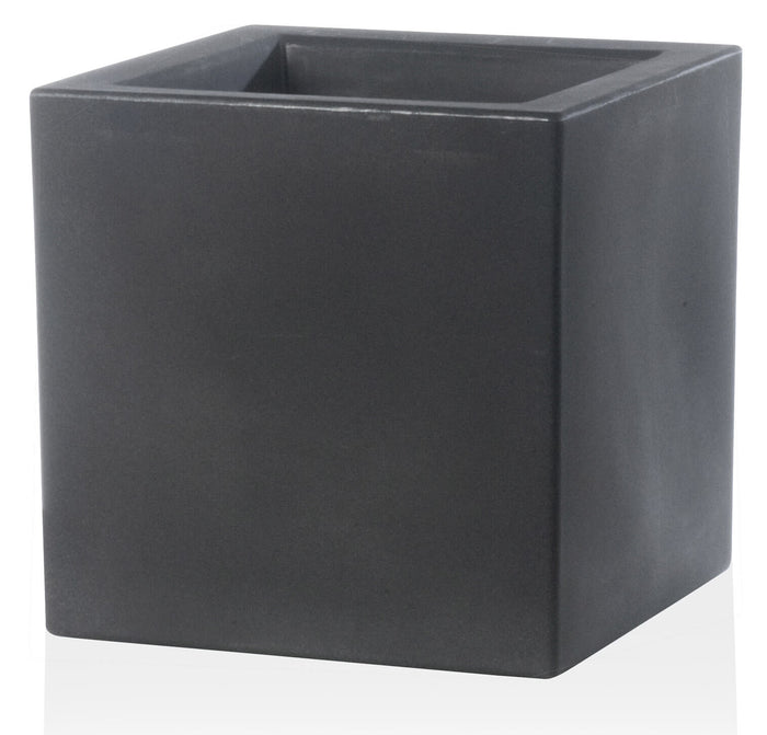 Vaso 58x58x58cm in Resina Tulli Schio Cubo Essential 60 Antracite