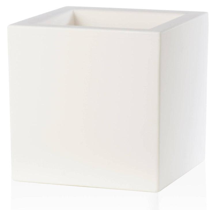 Vaso 30x30x30cm in Resina Tulli Schio Cubo Essential 30 Bianco