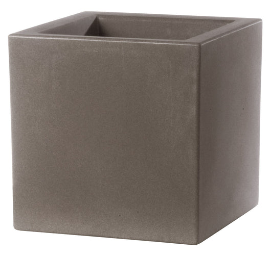 Vaso 30x30x30cm in Resina Tulli Schio Cubo Essential 30 Cappuccino