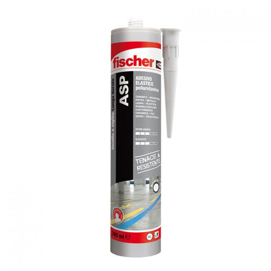 Adesivo sigillante poliuretanico Fischer ASP 300ml - Bianco o Grigio