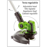 Tagliabordi a Batteria 20V Rama TR20 Grigio e Verde